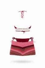 Load image into Gallery viewer, The “Strawberry Barbie” Knitwear Bikini 3 Piece Set