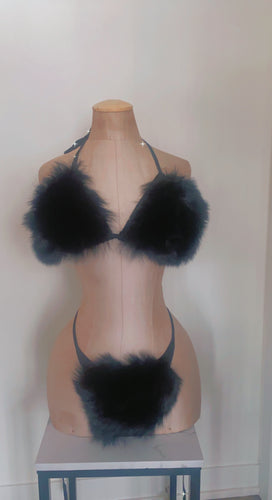 The “Icy” Fluffy Fur Bikini